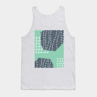 Dark blue space world with aquamarine Tank Top